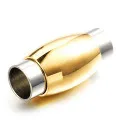 1x Edelstahl Magnetverschluss Innen 5mm 20x9mm goldfarben - Schmuckzubehör - Leisure-Beads DIY