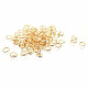 18K vergoldet Edelstahl Biegering 5mm x 0,7mm Binderinge - Schmuckzubehör