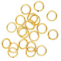 20x 18K vergoldet Edelstahl Biegering 8mm x 0,8mm Binderinge - Schmuckzubehör