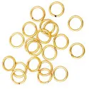 20x 18K vergoldet Edelstahl Biegering 8mm x 0,8mm Binderinge - Schmuckzubehör - Leisure-Beads DIY