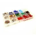 Bunter Perlenmix aus Glas- und Metallperlen - Schmuckzubehör Set - Leisure-Beads DIY
