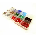 Bunter Perlenmix aus Glas- und Metallperlen - Schmuckzubehör Set - Leisure-Beads DIY
