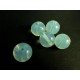 5 weisse Opal Glasperlen rund 12mm Opalglas - Schmuckzubehör