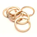 Rosegoldfarben Schlüsselring 28mm II. WAHL - Schlüsselanhänger selber machen - Leisure-Beads DIY