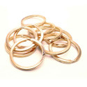 Rosegoldfarben Schlüsselring 30mm II. WAHL - Schlüsselanhänger selber machen