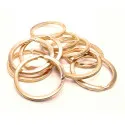 Rosegoldfarben Schlüsselring 30mm II. WAHL - Schlüsselanhänger selber machen - Leisure-Beads DIY