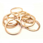Schlüsselring rosegoldfarben 30mm II. WAHL - Schlüsselanhänger selber machen