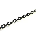 Schwarze Edelstahl Gliederkette 4x3xmm - Schmuckzubehör Edelstahl - Leisure-Beads DIY
