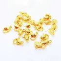 Edelstahl Karabinerhaken goldfarben 9mm - Schmuckzubehör - Leisure-Beads DIY