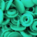 10x Pastellgrün Hellgrüne KAM Snaps Größe T-5 Größe 20 Plastik Druckknöpfe - Leisure-Beads DIY
