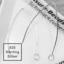 2x 925 Sterling Silber Ohrhaken 38mm 925er Ohrfedern - Schmuckzubehör - Leisure-Beads DIY
