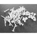 20 Stück Kunststoff 12x3mm Ohrstecker zum Bekleben Studs mit Stopper - Schmuckzubehör Ohrringe