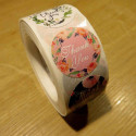 500 Sticker Durchmesser 25mm 'Thank You' bunte Aufkleber DIY - Schmuckzubehör Schmuckverpackung