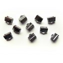 10x silberfarbene Bandklemme 7mm silberfarbene Bandverbinder - Schmuckzubehör
