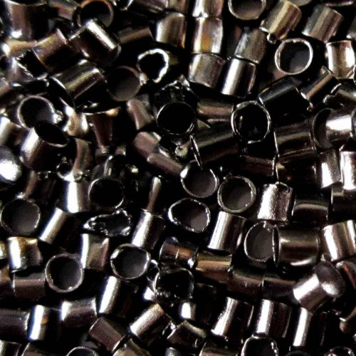 Leisure-Beads - 10.000 Stück gunmetal Quetschröhrchen 1,5mm Quetschperlen - Schmuckzubehör