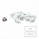 2x 925 Sterling Silber Ohrstopper 5,2x3,7mm - Schmuckzubehör - Leisure-Beads DIY