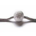 Großloch Metallperle 12mm Innen 5mm Stardust hellsilberfarben - Schmuckzubehör - Leisure-Beads DIY