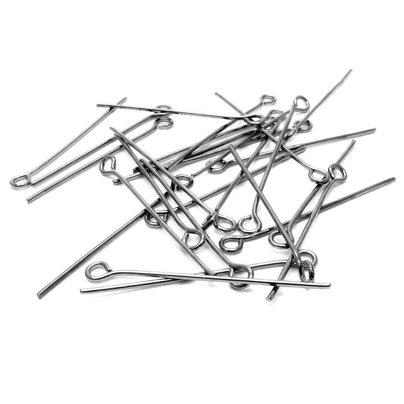 20 gunmetal Kettelstifte 30mm - Schmuckzubehör - Leisure-Beads DIY