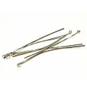 10 lange Kettelstifte 80mm silberfarben Schmuckdraht mit Öse - Schmuckzubehör - Leisure-Beads DIY