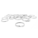 Hellsilberfarbener Spaltring 10mm Schlüsselring - Schmuckzubehör