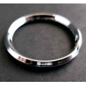 Silberfarben Schlüsselring 28mm kantiger Querschnitt silberfarben - Schlüsselanhänger DIY