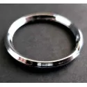 Silberfarben Schlüsselring 28mm kantiger Querschnitt silberfarben - Schlüsselanhänger DIY - Leisure-Beads DIY