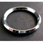Silberfarben Schlüsselring 28mm kantiger Querschnitt silberfarben - Schlüsselanhänger DIY