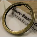 Bronzefarbener Schlüsselring 30mm Breite 3mm Ring - Leisure-Beads DIY