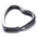 Herz Schlüsselring 30x31mm silberfarben - Schlüsselanhänger DIY - Leisure-Beads DIY