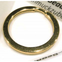 Schlüsselring 28mm (2) Ring goldfarben stabil und schlicht - Schmuckzubehör
