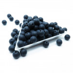 28g schwarze Acrylperlen 8mm - Schmuckzubehör