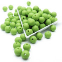 28g grüne Acrylperlen 8mm - Schmuckzubehör