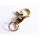 Großer vermessingter Karabinerhaken goldfarben 45x26mm - Schmuckzubehör
