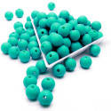 28g türkis Acrylperlen 8mm - Schmuckzubehör