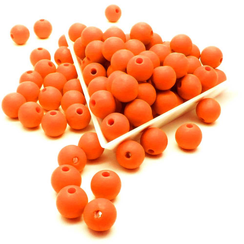 Leisure-Beads - 28g orange Acrylperlen 8mm - Schmuckzubehör