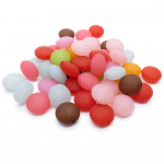 40g bunte Acryl Perlen 17x10mm in Mix - Schmuckzubehör