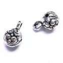 2x runder Kettenverbinder Wechsel 12x7mm Kettenverteiler silberfarben - Schmuckzubehör - Leisure-Beads DIY