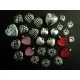 Sortiment Box HERZ 28 Teile mit verschiedenen Herzanhängern - Schmuckzubehör Set - Leisure-Beads DIY