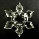 1x transparent Acryl Kettenverbinder 29x7mm Schneeflocke - Schmuckzubehör - Leisure-Beads DIY
