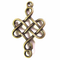 Kettenverbinder 18x30mm Kettenverteiler bronzefarben - Schmuckzubehör