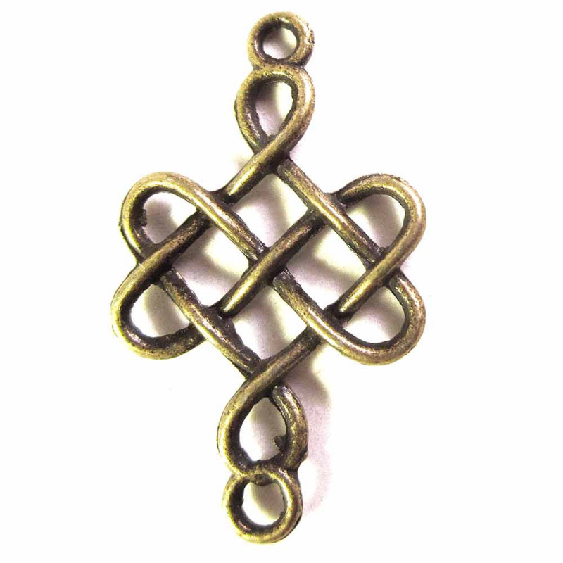 1x Kettenverbinder 18x30mm bronzefarben - Schmuckzubehör - Leisure-Beads DIY