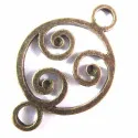 1x Kettenverbinder 36x23mm Kettenverteiler bronzefarben - bronze Schmuckzubehör - Leisure-Beads DIY