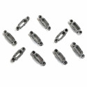 Kettenverbinder Kettenverteiler schmal silberfarben 13 mm Schmuckzubehör
