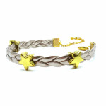 Bastelset taupe Armband mit Schiebeperlen - Schmuck Bastelset