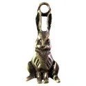 Bronze Osterhase Anhänger ca. 23x10x2mm bronzefarbener Schmuckanhänger - Schmuckzubehör - Leisure-Beads DIY