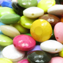 85g bunte Acryl Perlen 13x7mm II.WAHL Mix - Schmuckzubehör