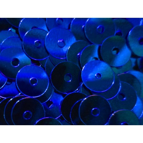 Leisure-Beads - 23g blaue Pailletten 6mm runde flache Pailletten - Bastelbedarf