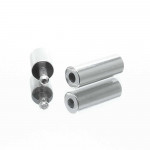 1x Edelstahl Steckverschluss Innen 3mm Größe 16,5x4mm - Schmuckzubehör