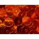23g orange Pailletten 6mm runde flache Pailletten - Bastelbedarf - Leisure-Beads DIY