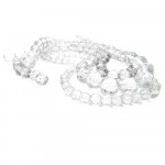 3 Stränge transparente Glasperlen 4,6,8mm rund - Schmuckzubehör